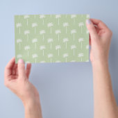 palm tree patterned scrapbooking paper flyer (Hand)