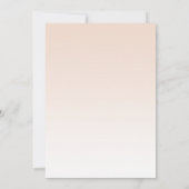 Palm Tree Peach Dust Beach Weddenschap Kaart (Achterkant)