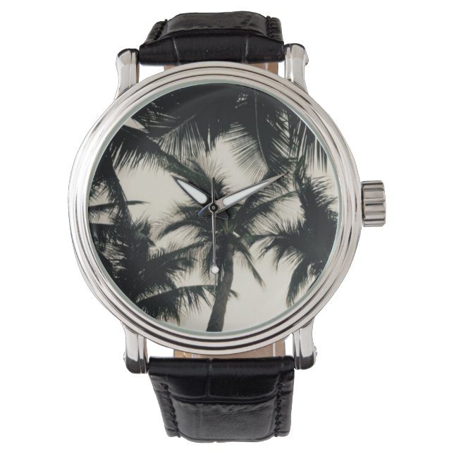 Palm Tree Photo Watch van Willowcatdesigns Horloge (Voorkant)