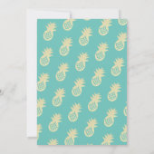 Palm Tree & Pineapple Summer Party Verjaardag voor Kaart (Achterkant)