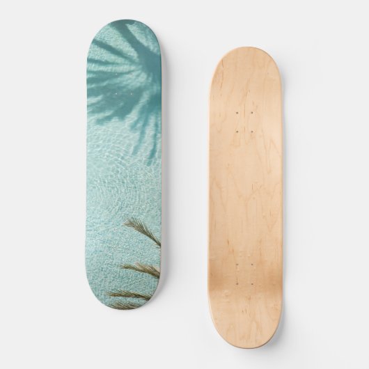 Palm Tree Pool Dream #2 #wall #art Persoonlijk Skateboard (Voorkant)