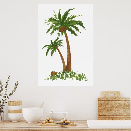 PALM TREE POSTER 24X36" (Keuken)