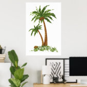 PALM TREE POSTER 24X36" (Thuiskantoor)