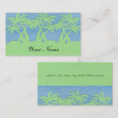 PALM TREE PROFIELKAARTEN VISITEKAARTJE (Voorkant / Achterkant)