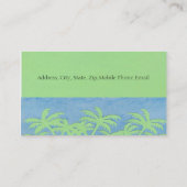 PALM TREE PROFIELKAARTEN VISITEKAARTJE (Achterkant)