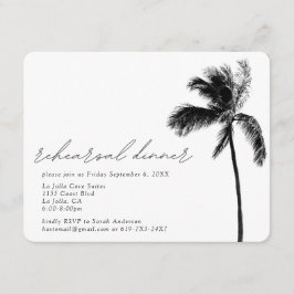 Palm Tree repetitie diner bruiloft behuizing Kaart