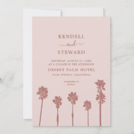 Palm Tree Romance Suite Bruiloft Kaart