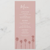 Palm Tree Romance Wedding Suite Menu (Voorkant)