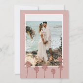 Palm Tree Romance Wedding Suite Sla de datum op Save The Date (Achterkant)