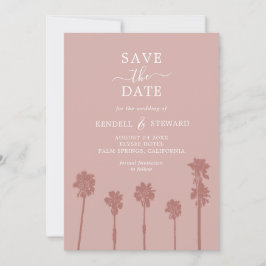 Palm Tree Romance Wedding Suite Sla de datum op Save The Date
