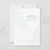 Palm Tree Save the Date Wedding Photo Card (Voorkant)