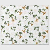 Palm tree seamless pattern cadeaupapier (Vlak)
