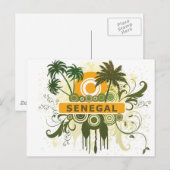 Palm Tree Senegal Briefkaart (Voorkant / Achterkant)