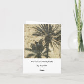 Palm Tree Shadows Kaart (Achterkant)