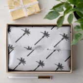 Palm Tree Silhouette Coastal Desert Tropical Tissuepapier (Geschenk)