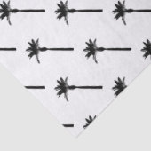 Palm Tree Silhouette Coastal Desert Tropical Tissuepapier (Detail)