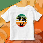 Palm Tree Silhouette Fine Kinder Shirts