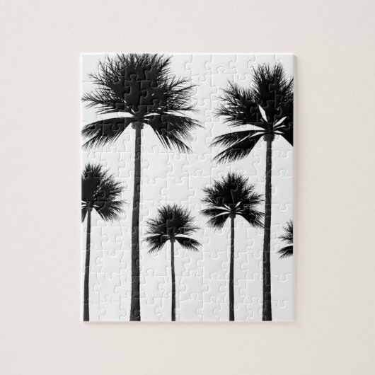 Palm Tree Silhouette Legpuzzel (Verticaal)