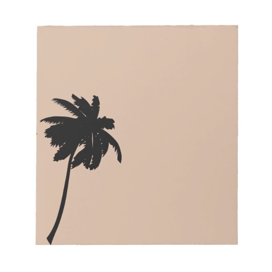 Palm Tree Silhouette Notitieblok (Voorkant)