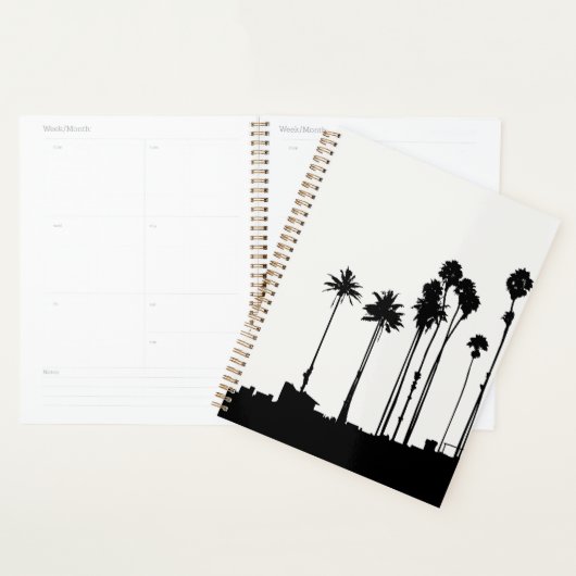 Palm Tree Silhouette Planner (Display)