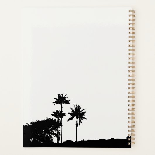 Palm Tree Silhouette Planner (Achterkant)