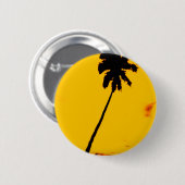 Palm Tree Silhouette Ronde Button 5,7 Cm (Voorkant /achterkant)