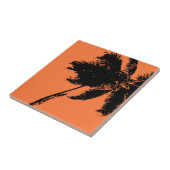 Palm Tree Silhouette Tegeltje (Zijkant)
