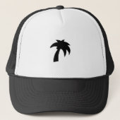 Palm Tree Silhouette Trucker Pet (Voorkant)