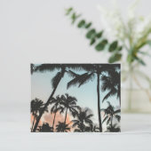 Palm Tree Silhouettes Briefkaart (Staand voorkant)