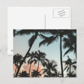 Palm Tree Silhouettes Briefkaart (Voorkant / Achterkant)