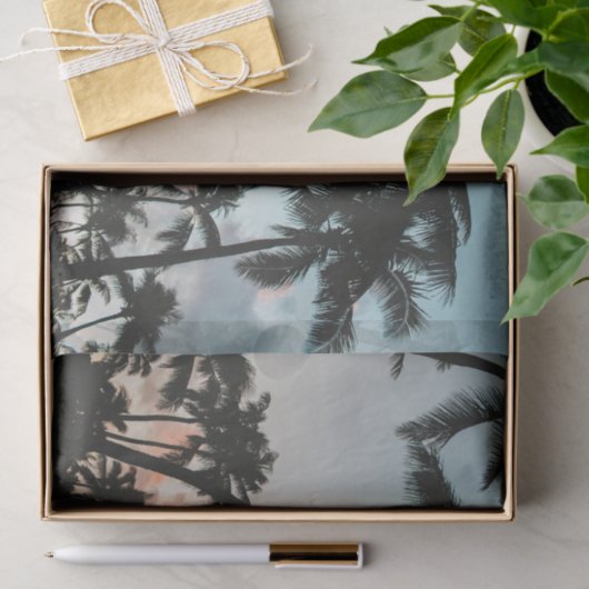 Palm Tree Silhouettes Tissuepapier (Geschenk)