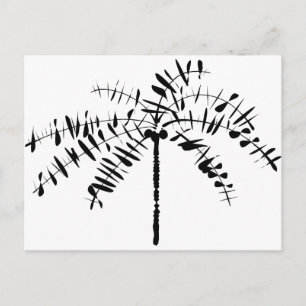Palm Tree Sketch Briefkaart