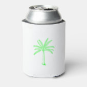 Palm Tree Sketch Green Blikjeskoeler (Blikje Achterkant)