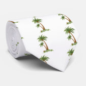 PALM TREE STROPDAS (Opgerold)