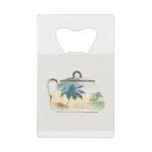 Palm Tree Sugar Bowl van Noritake Factory Creditkaart Flessenopener (Voorkant)