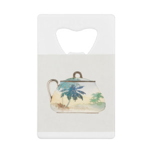Palm Tree Sugar Bowl van Noritake Factory Creditkaart Flessenopener