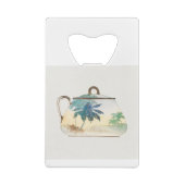 Palm Tree Sugar Bowl van Noritake Factory Creditkaart Flessenopener (Achterkant)