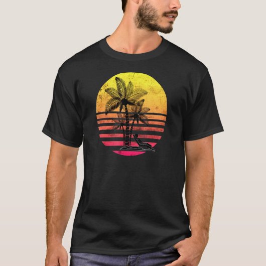 Palm Tree Summer Cool Vacking T-shirt (Voorkant)