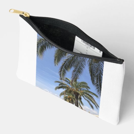 Palm Tree Summer Vibe Accessory Pouch Etui (Open)
