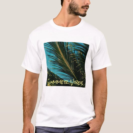 Palm Tree Summer Vibes T-shirt (Voorkant)