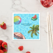 Palm Tree Sun Paraplu Beach Ball Pool Party Servet (Insitu)