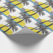 Palm Tree Sunrise Cadeaupapier (Hoek)