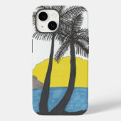 Palm Tree Sunrise Case-Mate iPhone Case (Achterkant)