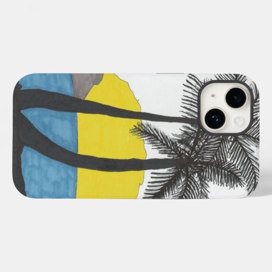 Palm Tree Sunrise Case-Mate iPhone Case (Achterkant (horizontaal))