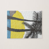 Palm Tree Sunrise Legpuzzel (Horizontaal)