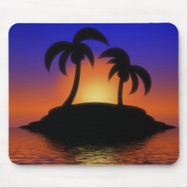 Palm Tree Sunrise mousepad Muismat