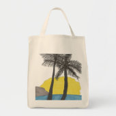 Palm Tree Sunrise Silhouette Tote Bag (Voorkant)