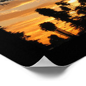 Palm Tree Sunset Los Angeles 11x14 Poster (Hoek)