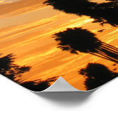 Palm Tree Sunset Los Angeles Poster (Hoek)