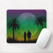 Palm Tree Sunset Mousepad Muismat (Met muis)